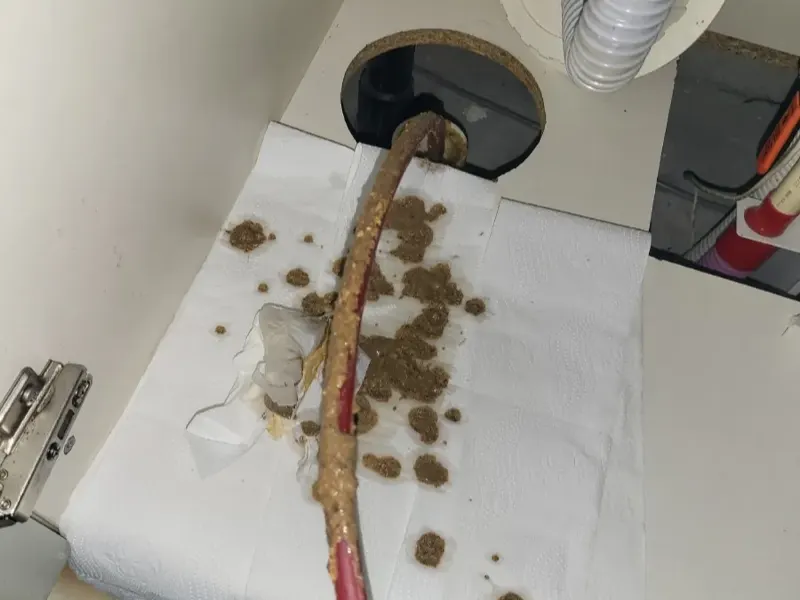 밀양 싱크대막힘 작업사례 2
